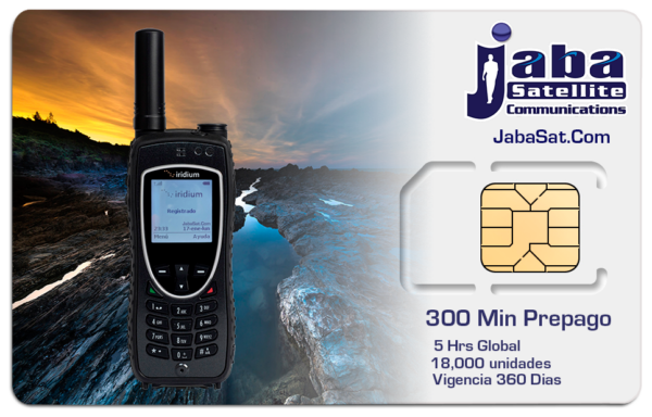 jabasat 300Min SIM Prepago IRIDIUM 2023